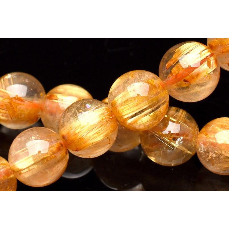 1点物】AA☆黄金の輝き ゴールドタイチンルチルクォーツ 7.5mm