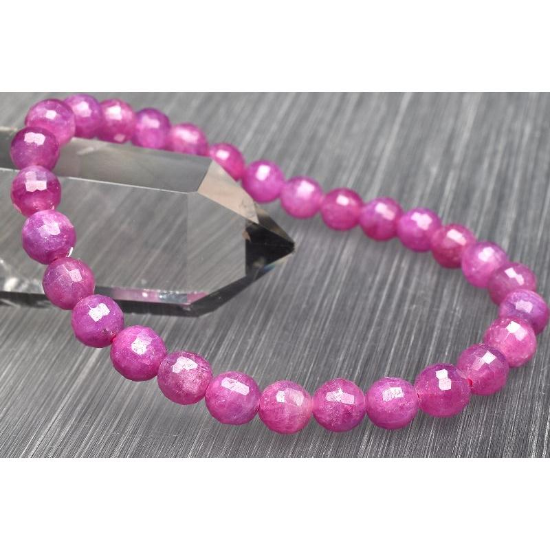 1点物】南アフリカ産◇高品質 ルビー 6.5mm ボールカット