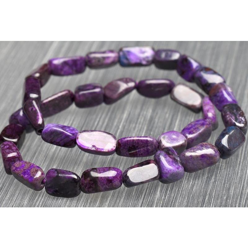 ★マーブルスギライト タンブルカット ブレスレット①(SA) スギライトマルチカラーのブレスレット 一玉約11㎜ 内径役17cm | TIRORI