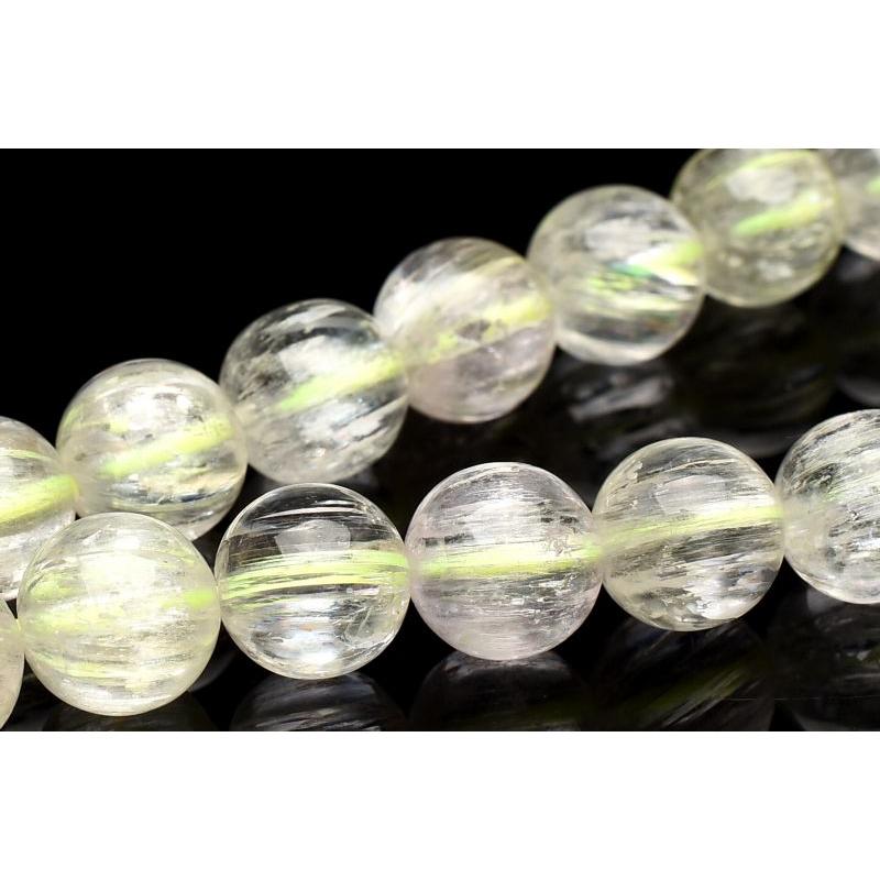 1点物】AAA透明◇キャッツアイ効果 クンツァイト(ヒデナイト) 7.5mm