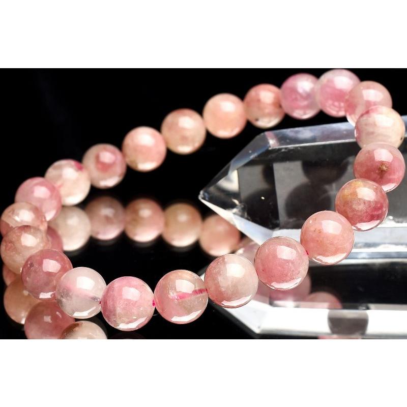 1点物】シリカ共生◇高発色 ウォーターメロントルマリン 8.5mm