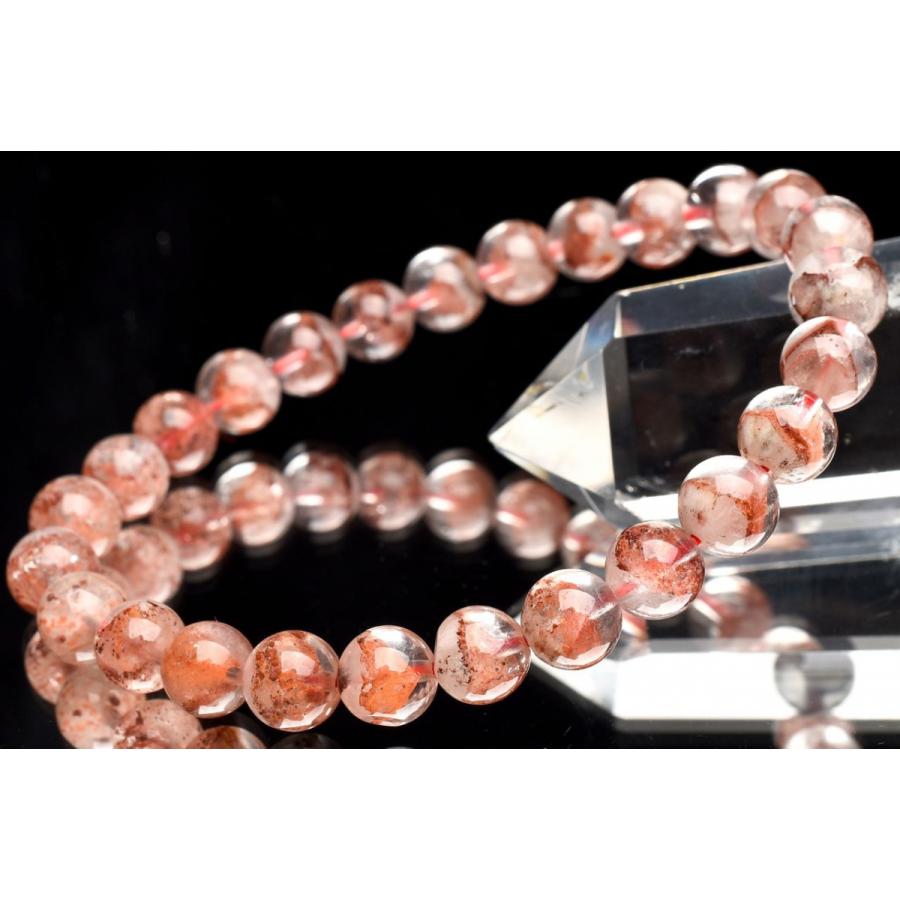 1点物】縁起のいい赤富士 レッドファントムクォーツ 7.5mm