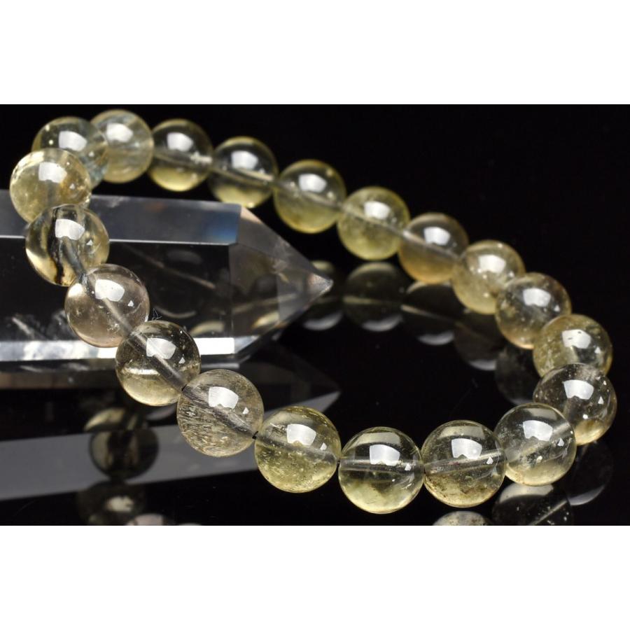 1点物】AA+希少☆ブラックファントム入り リビアングラス 10mm