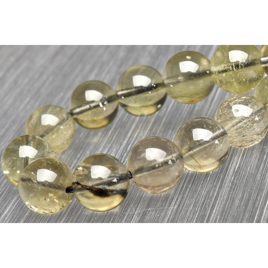 1点物】AA+希少☆ブラックファントム入り リビアングラス 10mm