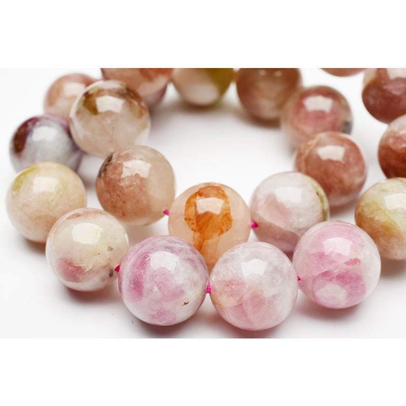 1点物】バイカラー◇華やか トルマリンシリカ 8mm ブレスレット