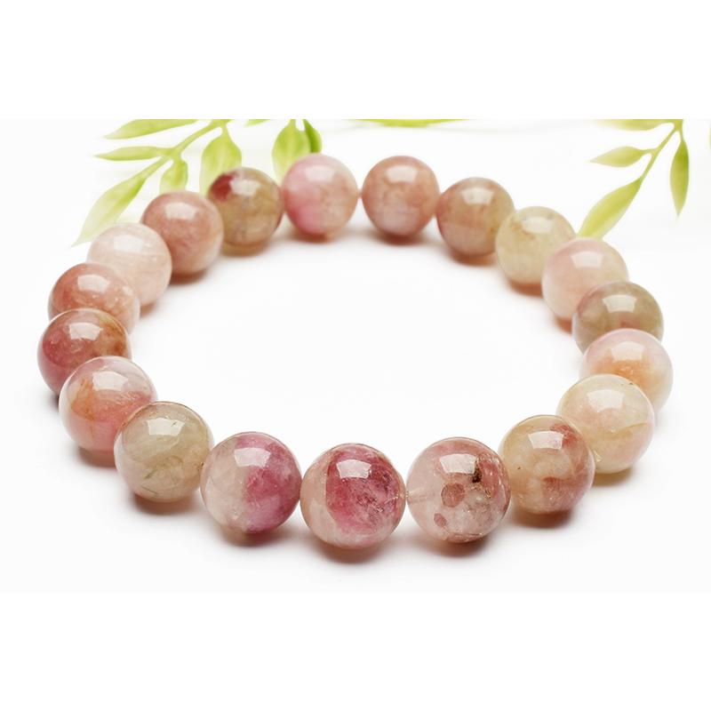 1点物】バイカラー◇華やか トルマリンシリカ 10.5mm ブレスレット