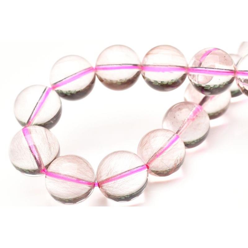 1点物】希少カラー レッドルチルクォーツ 10mm ブレスレット _U9920