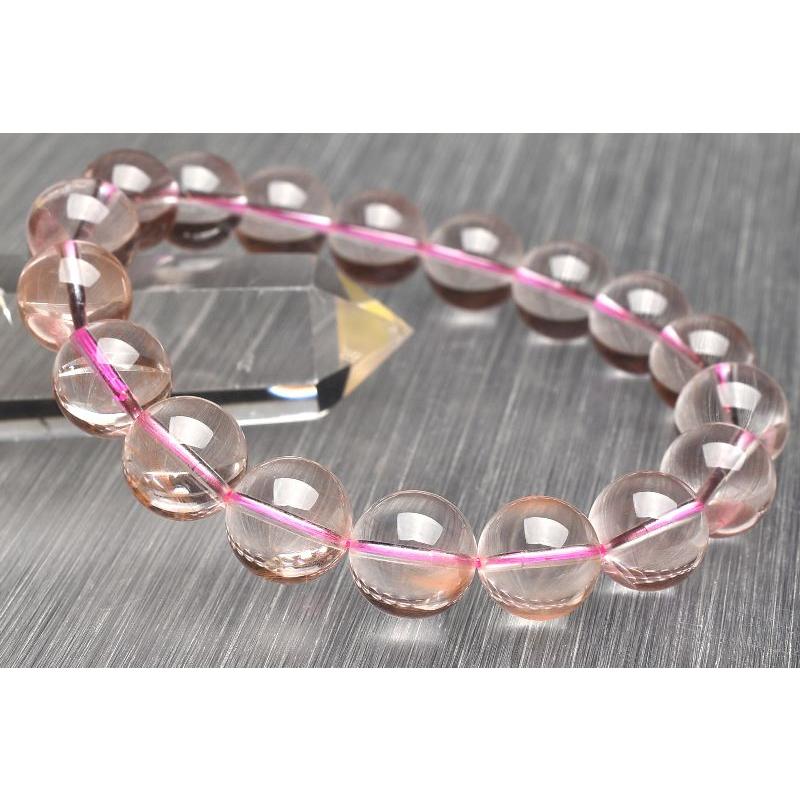 1点物】希少カラー レッドルチルクォーツ 11mm ブレスレット _U9922 