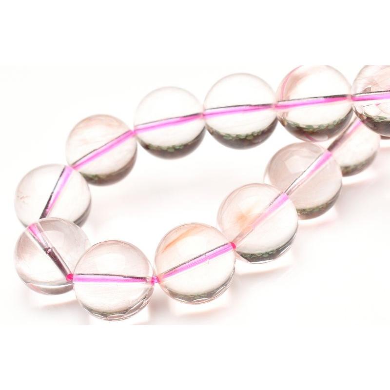 1点物】希少カラー レッドルチルクォーツ 11mm ブレスレット _U9922 