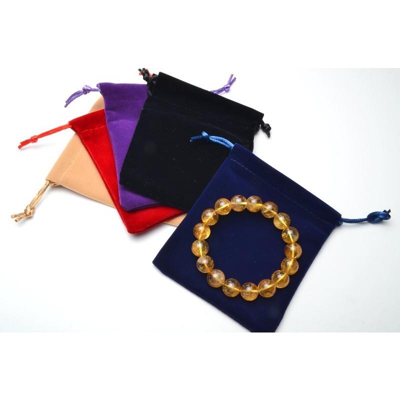 ベロア 巾着 ブレスレットポーチ 10x11.5mm 粒売り_W11 : ラトリエ