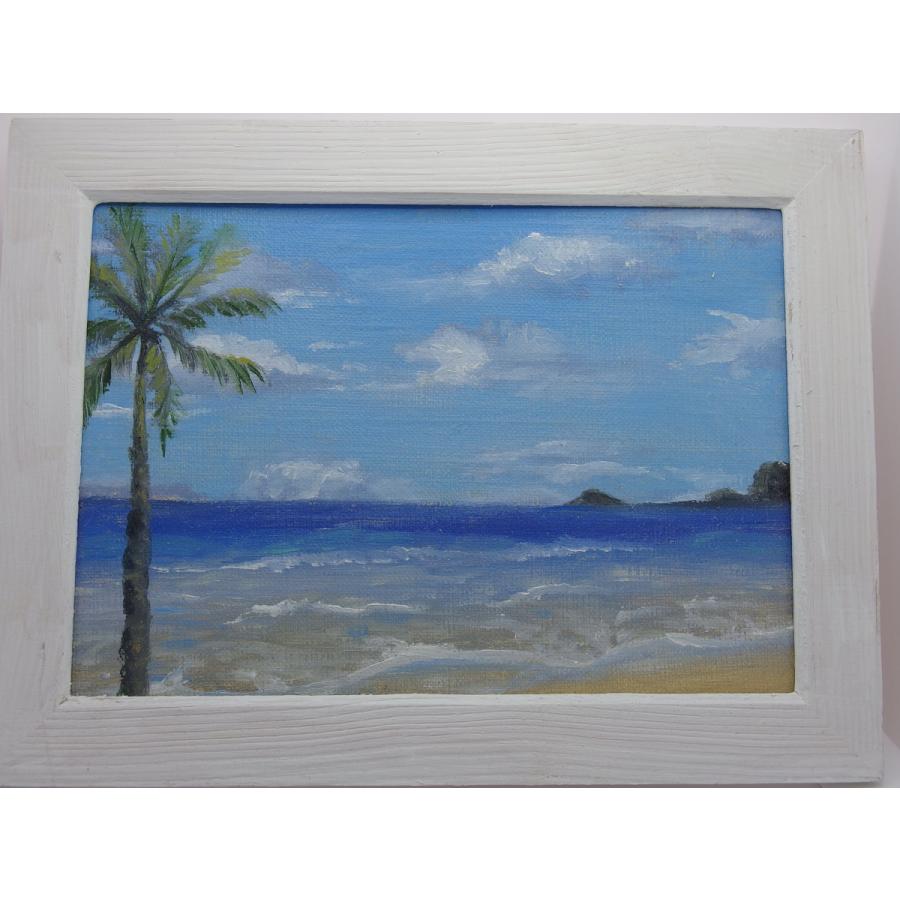 「南国」　油絵、原画　額付き | 