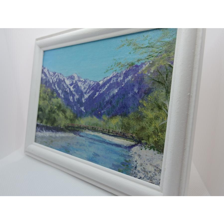 「雪解け水」　油絵、原画　額付き |  | 02