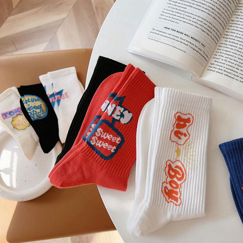 ソックス 靴下 クルーソックス ポップロゴ ストリート メンズ レディース 男性 女性 おしゃれ オシャレ かわいい |  | 23