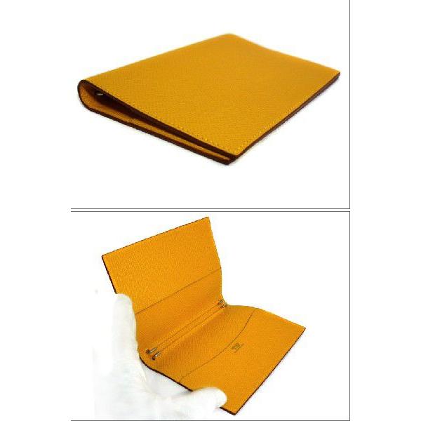 HERMES エルメス アジャンダカバーGM オレンジ×イエロー 美品 【公式通販】