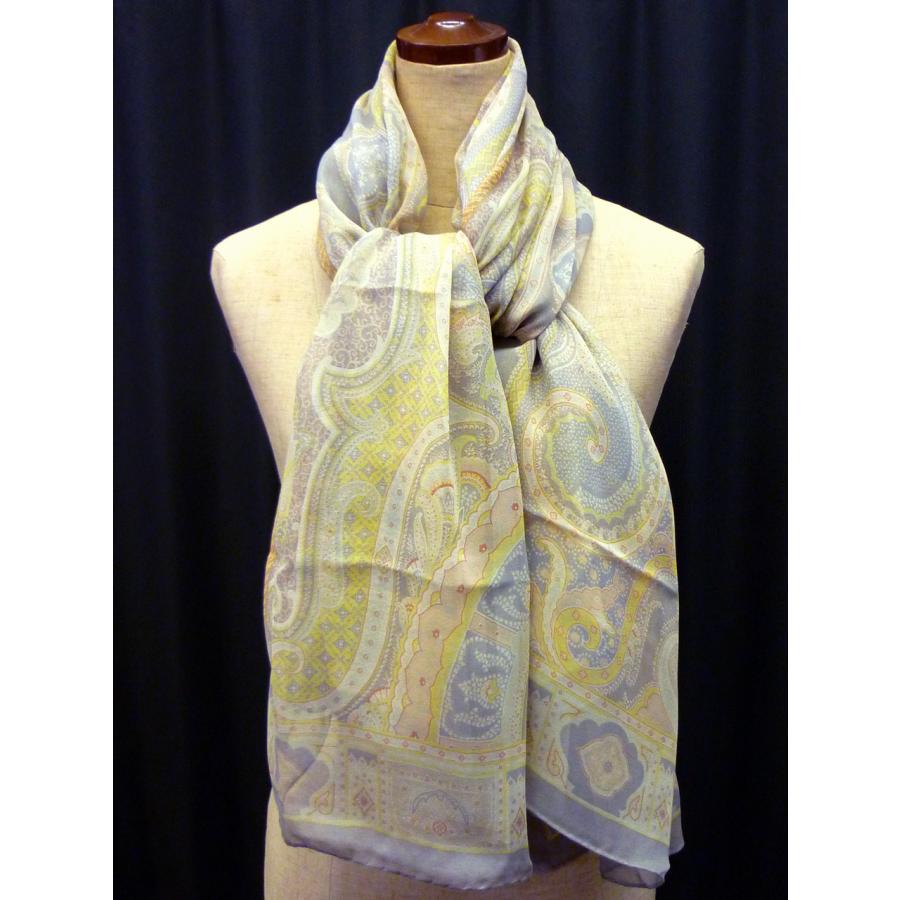 ETRO ☆SALE☆ ETRO エトロ シルク 大判シフォンスカーフ ETRO ☆SALE☆ ETRO エトロ シルク 大判シフォンスカーフ