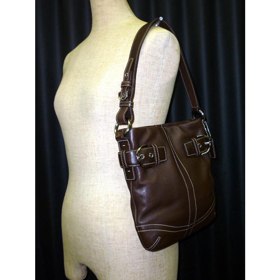 COACH（コーチ） ☆SALE☆ レザー ミニショルダー ミニバッグ ダーク