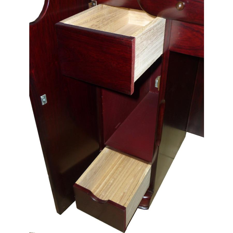 高級鏡台 ドレッサー 「ランベール」 シタン 一面鏡 未使用 椅子付き 新生活応援 目玉特価 :dresser-104:ブランドショップ