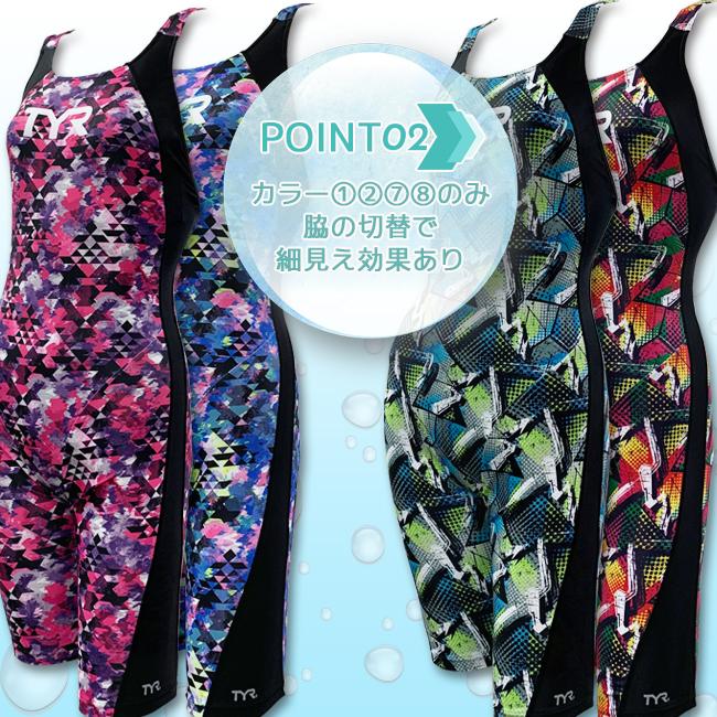 TYR ティア 水着 練習用 フィットネス トレーニング レディース 水着 オールインワン スパッツスーツ レッグスーツ 大きいサイズ対応_26