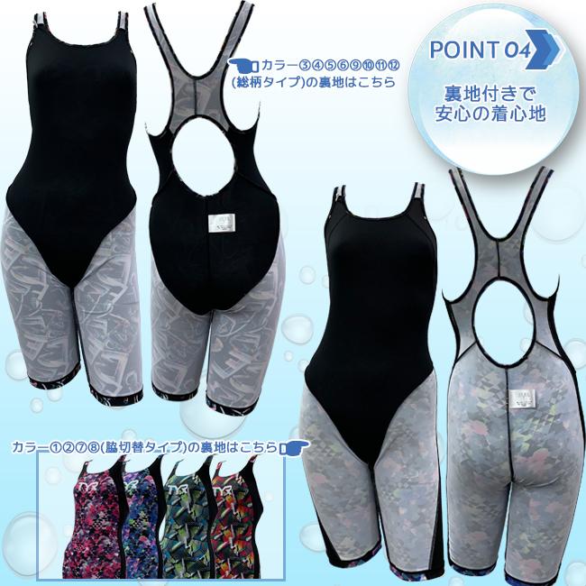 TYR ティア 水着 練習用 フィットネス トレーニング レディース 水着 オールインワン スパッツスーツ レッグスーツ 大きいサイズ対応_28