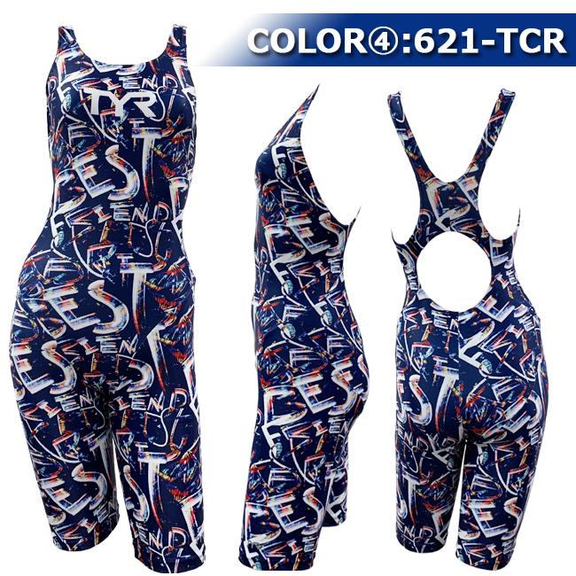 TYR ティア 水着 練習用 フィットネス トレーニング レディース 水着 オールインワン スパッツスーツ レッグスーツ 大きいサイズ対応_16