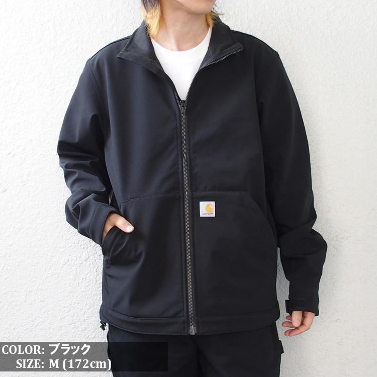 【Carhartt】ソフトシェルジャケット フーディー ブラックA-2186 Carhartt】ソフトシェルジャケット フーディー ブラックA-2186