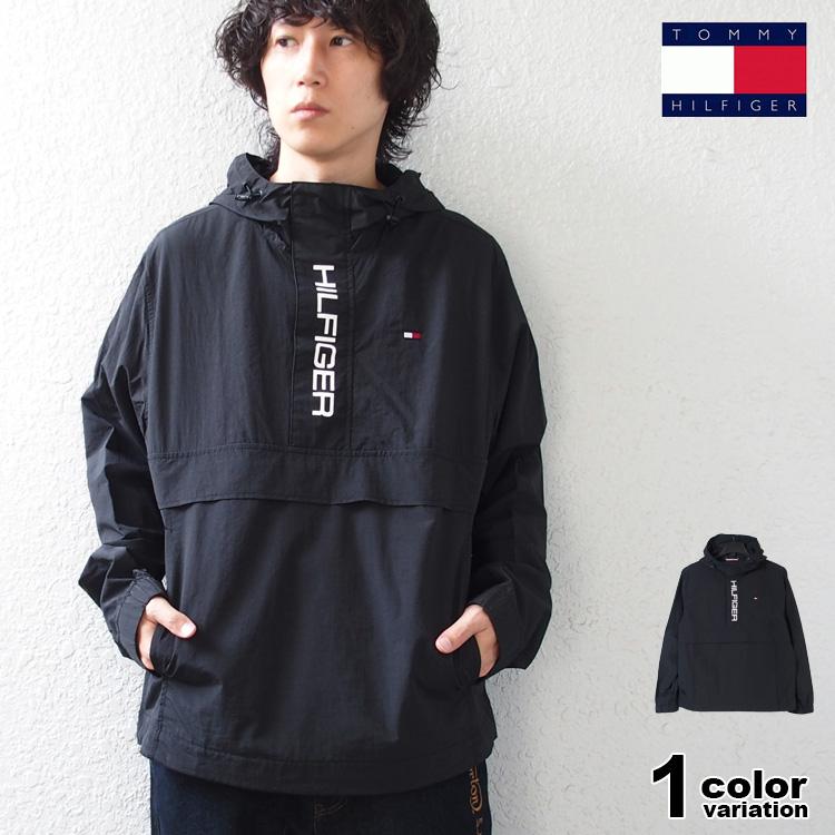 TOMMY HILFIGER トミーヒルフィガー ハーフジップ ナイロンジャケット 