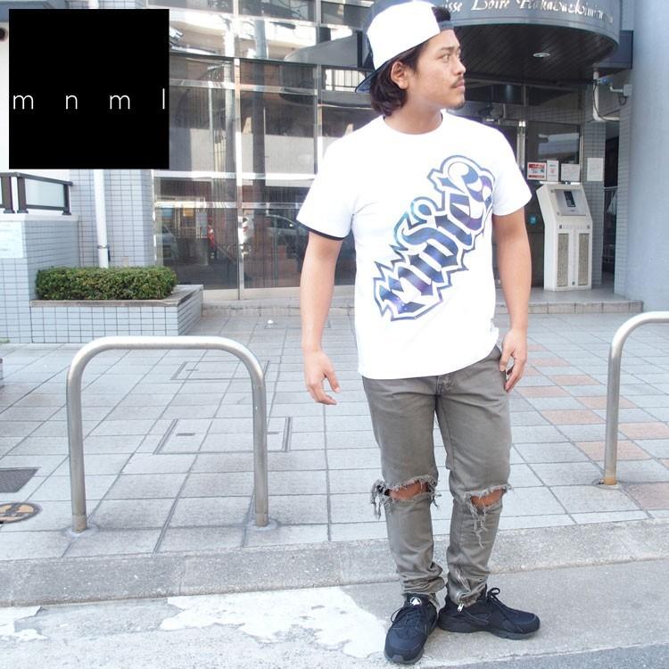 mnml ミニマル デニムパンツ ダメージジーンズ スキニー サイドジップ