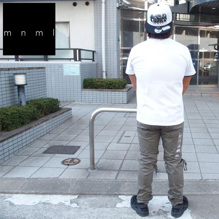 mnml ミニマル デニムパンツ ダメージジーンズ スキニー サイドジップ