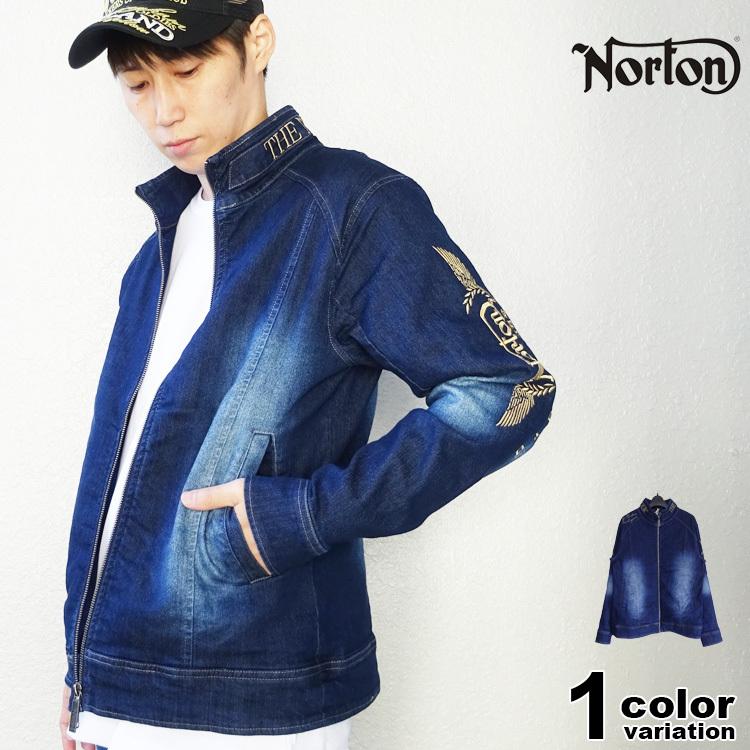 Norton　デニムジャケット ノートン（NORTON） ジャケット ストレッチ デニム ライダース