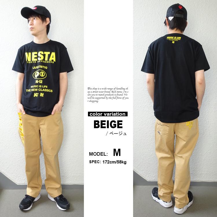 ネスタブランド NESTA BRAND パンツ 東京リベンジャーズ コラボ マイキー ストレッチパンツ メンズ 大きいサイズ対応 ボトムス 2022 新作_2