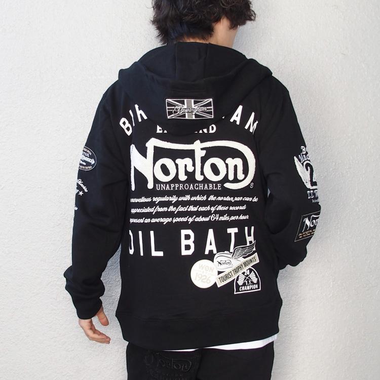 ノートン（NORTON） パーカー スウェット ジップパーカー さがら 刺繍