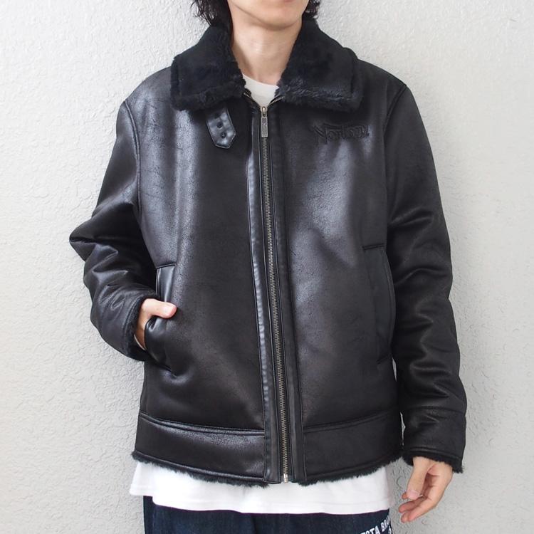 ノートン NORTON ジャケット PU ライン フェイクムートン メンズ 