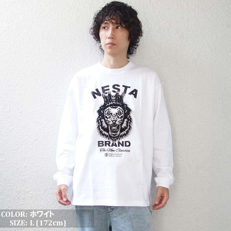 NESTA BRAND ネスタブランド ロンT 長袖 Tシャツ さがら 刺繍