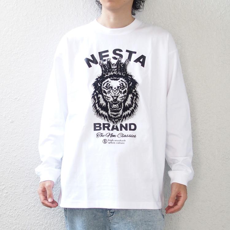 NESTA BRAND ネスタブランド ロンT 長袖 Tシャツ さがら 刺繍