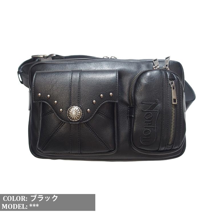 ノートン（NORTON） ショルダーバッグ PUレザー スタッズ付き ボディ