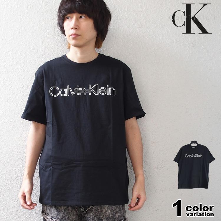 ブラウス   ブラック 半袖シャツ L カルバンクライン Calvin Klein カルバン クライン Tシャツ 半袖 CALVIN KLEIN