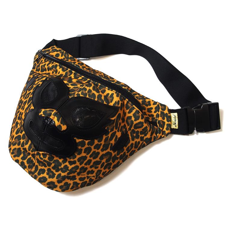 Haoming（ハオミン） ヒップバッグ ボディバッグ 総柄 ゼブラ柄 パッチ