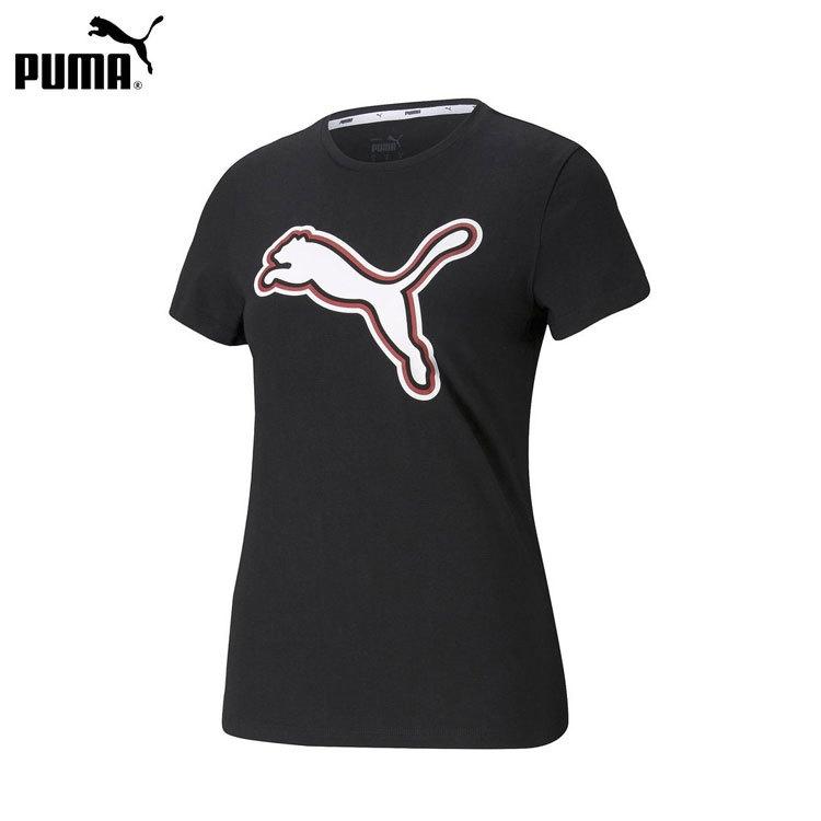 PUMA（プーマ） Tシャツ レディース 半袖 SUMMER STRIPES グラフィック