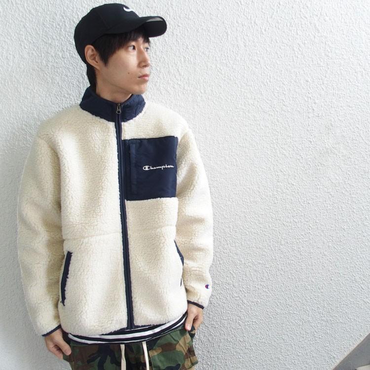 チャンピオン Champion ジャケット ボア フリース ジャケット シェルパフリース メンズ アウター C3 Q615 Lattache ラタッシュ 通販 Yahoo ショッピング