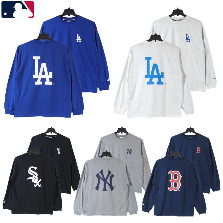 MLB MLB Tシャツ 長袖 ロンT メジャーリーグベースボール チームロゴ