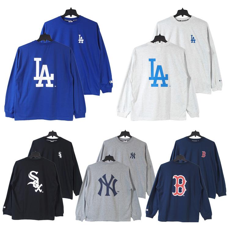 MLB MLB Tシャツ 長袖 ロンT メジャーリーグベースボール チームロゴ