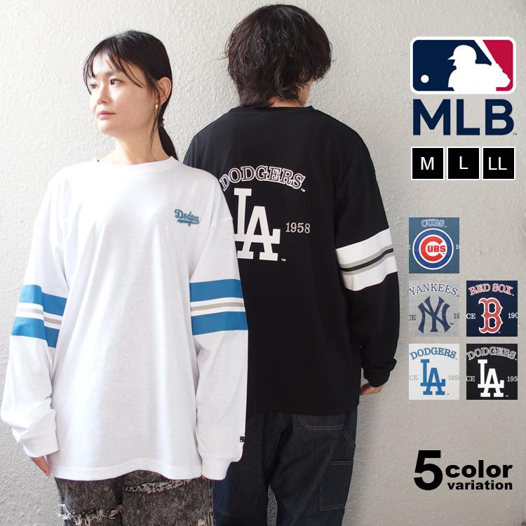 MLB Tシャツ 長袖 ロンT メジャーリーグベースボール チームロゴ