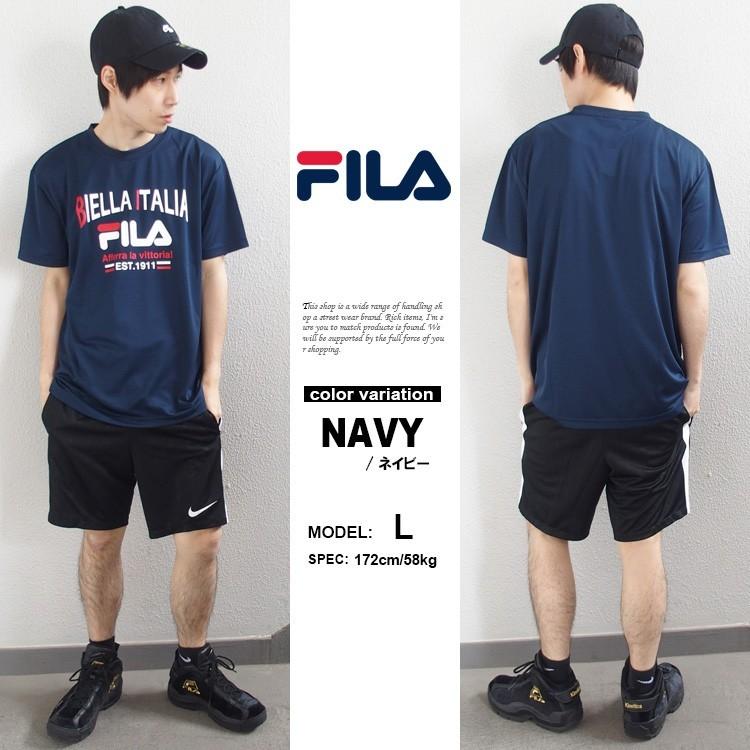 FILA フィラ Tシャツ 半袖 ドライメッシュ Tシャツ メンズ レディース トップス｜lattachey｜07