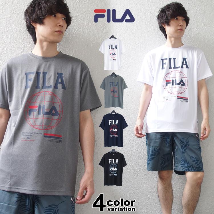 FILA フィラ 半袖 Tシャツ メンズ 吸水速乾 吸汗 ドライ フィット