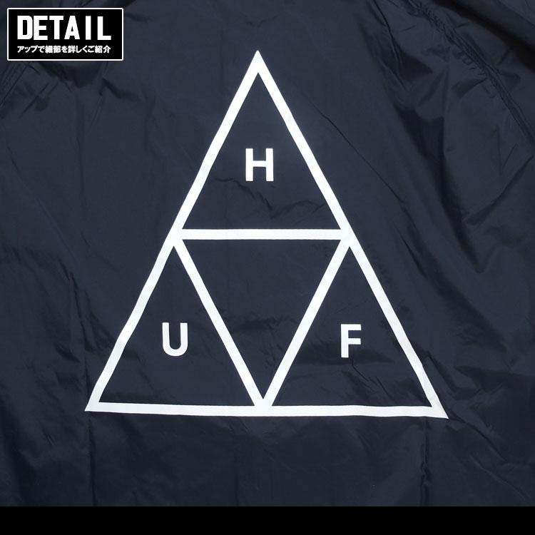 【デカロゴ】ハフ　ＨＵＦ　トライアングルロゴ　コーチジャケット　ブラック　Ｌ☆ 楽天市場】MAX500円OFFクーポン配布中！HUF ハフ ESSENTIALS TRIPLE