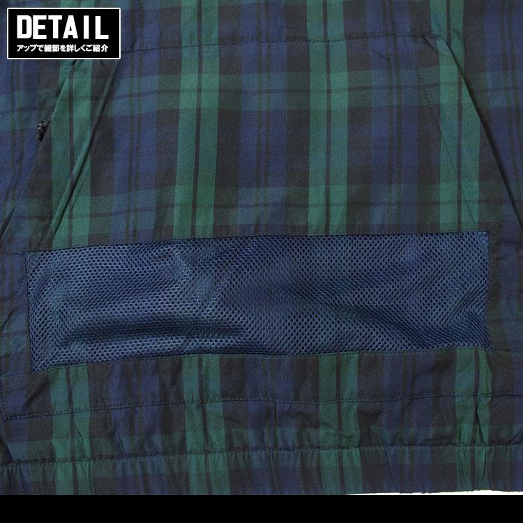 HUF ハフ トラックジャケット ハーフジップ メンズ CAMDEN PLAID