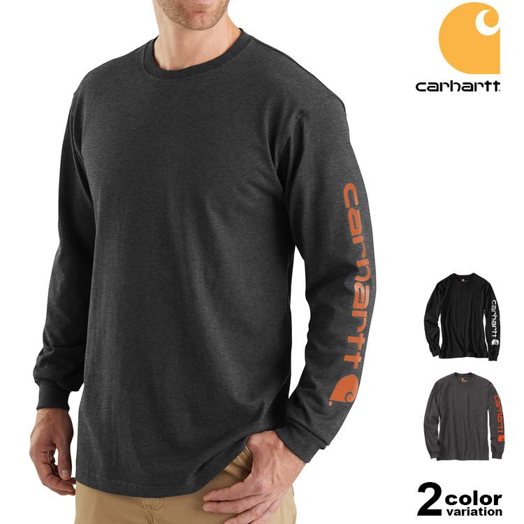Carhartt（カーハート） Tシャツ 長袖 ロンT Carhartt WORKWEAR 袖ロゴ 