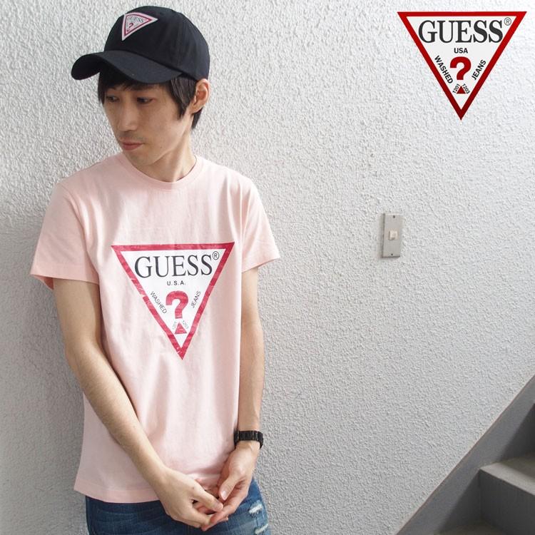 GUESS ゲス Tシャツ 半袖 迷彩 プリント CAMO TRIANGLE LOGO TEE メンズ トップス｜lattachey｜17