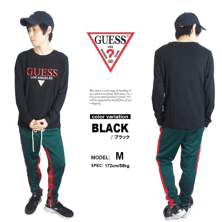 GUESS ゲス Tシャツ 長袖 ロンT L/S LA TRIANGLE TEE メンズ トップス 