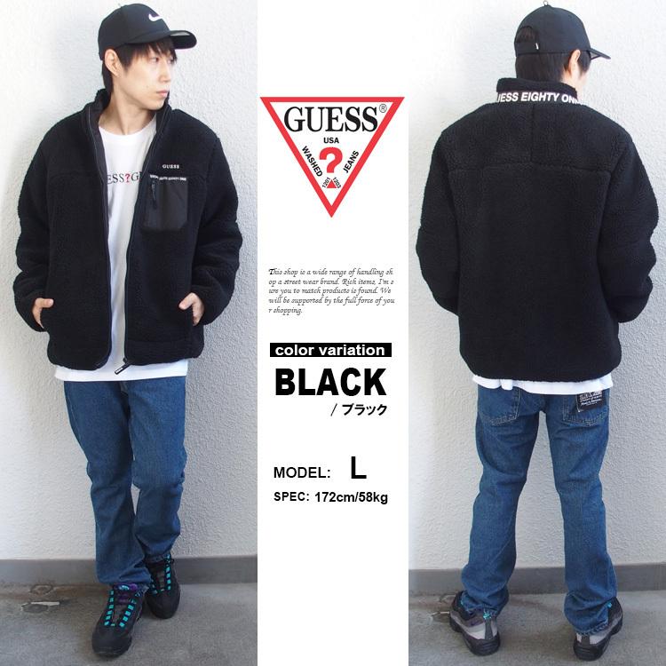 GUESS ゲス ジャケット ボア フリースジャケット メンズ GUESS ゲス ジャケット ボア フリースジャケット メンズ